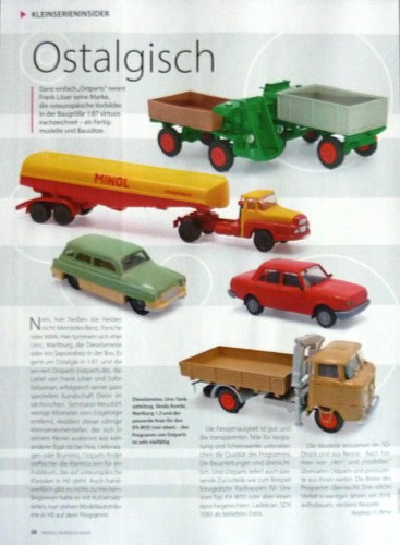 Modelle aus der - "ddr", 1-87